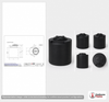Snyder Industries 100 Gallon ASTM Black Heavy Duty Vertical Storage Tank