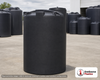 Snyder Industries 550 Gallon ASTM XLPE Black Heavy Duty Vertical Storage Tank. Crosslinked Linear Polyethylene; Black; dimensions 75.0in H x 48.0in W x 48.0in L; 110.0 lb empty; 1.9 specific gravity rating; fittings: 1 Manway / Lid; max temp 140 deg  F / 60 deg  C; 3 Year Warranty. Manufacturer part number 1800400n48. Manufactured by Snyder. Sold by OneSource Plastics (https://www.onesourceplastics.com).