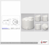Dimensional spec drawing for Snyder 550 Gallon Vertical Storage Tank (64" L x 64" W x 47" H)