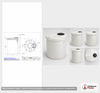 Dimensional spec drawing for Snyder 500 Gallon Vertical Storage Tank (53" L x 53" W x 77" H)