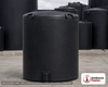 Snyder Industries 400 Gallon ASTM Black Heavy Duty Vertical Storage Tank. Polyethylene; Black; dimensions 62.0in H x 45.0in W x 45.0in L; 85.0 lb empty; 1.9 specific gravity rating; fittings: 1 Manway / Lid; max temp 120 deg  F / 48 deg  C; 3 Year Warranty. Manufacturer part number 1740000n51. Manufactured by Snyder. Sold by OneSource Plastics (https://www.onesourceplastics.com).