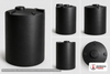 Snyder Industries 1100 Gallon ASTM XLPE Black Heavy Duty Vertical Storage Tank