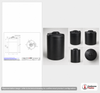 Dimensional spec drawing for Snyder 1200 Gallon Vertical Storage Tank (60" L x 60" W x 109" H)