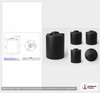 Dimensional spec drawing for Snyder 1000 Gallon Vertical Storage Tank (60" L x 60" W x 89" H)