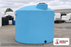 Norwesco 6500 Gallon Light Blue Heavy Duty Vertical Storage Tank. 6500 gallon capacity; Polyethylene; Light Blue; 150" H x
