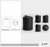 Dimensional spec drawing for Snyder 7900 Gallon Vertical Storage Tank (120" L x 120" W x 177" H)