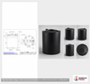 Dimensional spec drawing for Snyder 6600 Gallon Vertical Storage Tank (120" L x 120" W x 158" H)