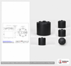 Dimensional spec drawing for Snyder 6200 Gallon Vertical Storage Tank (120" L x 120" W x 140" H)