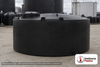 Snyder Industries 4500 Gallon ASTM 1.35 SG Black Vertical Storage Tank. Crosslinked Linear Polyethylene; Black; dimensions 91.0in H x 143.0in W x 143.0in L; 900.0 lb empty; 1.35 specific gravity rating; fittings: 1 Manway / Lid; max temp 140 deg  F / 60 deg  C; 3 Year Warranty. Manufacturer part number 7000400N32. Sold by OneSource Plastics (https://www.onesourceplastics.com).