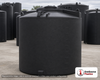Snyder Industries 2000 Gallon ASTM XLPE Black Vertical Storage Tank. Crosslinked Linear Polyethylene; Black; dimensions 88.0in H x 90.0in W x 90.0in L; 400.0 lb empty; 1.5 specific gravity rating; fittings: 1 Manway / Lid; max temp 140 deg  F / 60 deg  C; 3 Year Warranty. Manufacturer part number 8130000n46. Manufactured by Snyder. Sold by OneSource Plastics (https://www.onesourceplastics.com).