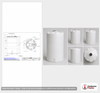 Dimensional spec drawing for Snyder 7500 Gallon Vertical Storage Tank (102" L x 102" W x 234" H)