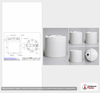 Dimensional spec drawing for Snyder 6600 Gallon Vertical Storage Tank (120" L x 120" W x 158" H)