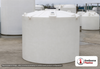 Snyder Industries 6200 Gallon ASTM XLPE Heavy Duty Vertical Storage Tank. Crosslinked Linear Polyethylene; Natural White; dimensions 140.0in H x 120.0in W x 120.0in L; 1678.0 lb empty; 1.9 specific gravity rating; fittings: 1 Manway / Lid; max temp 140 deg  F / 60 deg  C; 3 Year Warranty. Manufacturer part number 8220000n42. Manufactured by Snyder. Sold by OneSource Plastics (https://www.onesourceplastics.com).
