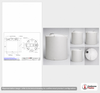 Dimensional spec drawing for Snyder 6000 Gallon Vertical Storage Tank (120" L x 120" W x 145" H)