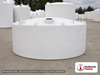 Snyder Industries 4500 Gallon ASTM 1.35 SG Vertical Storage Tank. Crosslinked Linear Polyethylene; Natural White; dimensions 91.0in H x 143.0in W x 143.0in L; 900.0 lb empty; 1.35 specific gravity rating; fittings: 1 Manway / Lid; max temp 140 deg  F / 60 deg  C; 3 Year Warranty. Manufacturer part number 7000400n29. Manufactured by Snyder. Sold by OneSource Plastics (https://www.onesourceplastics.com).