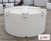 Snyder Industries 4100 Gallon ASTM XLPE Vertical Storage Tank. Crosslinked Linear Polyethylene; Natural White; dimensions 100.0in H x 120.0in W x 120.0in L; 774.0 lb empty; 1.5 specific gravity rating; fittings: 1 Manway / Lid; max temp 140 deg  F / 60 deg  C; 3 Year Warranty. Manufacturer part number 8200000n40. Manufactured by Snyder. Sold by OneSource Plastics (https://www.onesourceplastics.com).