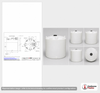 Dimensional spec drawing for Snyder 2500 Gallon Vertical Storage Tank (90" L x 90" W x 107" H)