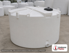 Snyder Industries 2000 Gallon ASTM XLPE Vertical Storage Tank. Crosslinked Linear Polyethylene; Natural White; dimensions 84.0in H x 96.0in W x 96.0in L; 420.0 lb empty; 1.5 specific gravity rating; fittings: 1 Manway / Lid; max temp 140 deg  F / 60 deg  C; 3 Year Warranty. Manufacturer part number 5050300n40. Manufactured by Snyder. Sold by OneSource Plastics (https://www.onesourceplastics.com).