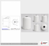 Dimensional spec drawing for Snyder 1900 Gallon Vertical Storage Tank (72" L x 72" W x 119" H)
