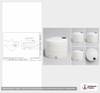 Dimensional spec drawing for Snyder 1500 Gallon Vertical Storage Tank (86" L x 86" W x 72" H)