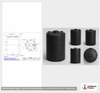Dimensional spec drawing for Snyder 9500 Gallon Vertical Storage Tank (120" L x 120" W x 215" H)