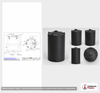Dimensional spec drawing for Snyder 5500 Gallon Vertical Storage Tank (90" L x 90" W x 221" H)