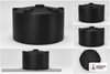 Snyder Industries 2000 Gallon ASTM 1.35 SG Black Vertical Storage Tank