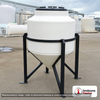 Snyder Industries 60 Gallon Heavy Duty Cone Bottom Mixing Tank. 60 gallon capacity; High Density Linear Polyethylene; Natural White; dimensions 29.0in H x 30.0in W x 30.0in L; 30.0 lb empty; 1.9 specific gravity rating; 30-degree cone bottom; fittings: 1 Manway / Lid; max temp 100 deg  F / 37 deg  C. Manufacturer part number 32419. Manufactured by Snyder. Sold by OneSource Plastics (https://www.onesourceplastics.com).