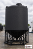 Snyder Industries 5500 Gallon Black Cone Bottom Tank. Polyethylene; Black; 241" H x 90" W x 90" L; fittings: 1 Manway / Lid
