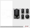 Dimensional spec drawing for Snyder 3900 Gallon Cone Bottom Tank (90" L x 90" W x 180" H)