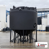 Snyder Industries 2000 Gallon Cone Bottom Tank. 2000 gallon capacity; Polyethylene; Black; 102" H x 90" W x 90" L; 30-degree
