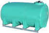 Enduraplas 3200 Gallon Green Horizontal Sump Bottom Leg Tank w/ Frame