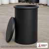 Chem-Tainer 16 Gallon Plastic Open Top Batch Storage Tank in Black. 16 gallon capacity; Polyethylene; Black; 28" H x 16" W x