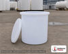 Chem-Tainer 17 Gallon Polypropylene Open Top Batch Storage Tank in White. 17.0 gallon capacity; Polypropylene; White; dimensions 15.0in H x 18.0in W x 18.0in L; 10.0 lb empty; max temp 212 deg  F / 100 deg  C; 3 Year Warranty. Manufacturer part number TC1815AB. Sold by OneSource Plastics (https://www.onesourceplastics.com).