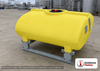 Enduraplas 100 Gallon Yellow Horizontal Sump Bottom Leg Tank w/ Frame. Polyethylene; Yellow; 28" H x 41" W x 46" L