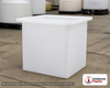 Chem-Tainer 135 Gallon PP Rectangular Open Top Tank. Manufacturer part number TC-R243636B.