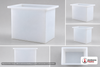 Chem-Tainer 135 Gallon PP Rectangular Open Top Tank