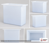 Chem-Tainer 30 Gallon PP Rectangular Open Top Tank