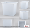 Dimensional spec drawing for Chem-Tainer 94 Gallon Rectangular Open Top Tank (30" L x 24" W x 30" H)