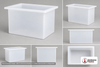 Chem-Tainer 75 Gallon PP Rectangular Open Top Tank