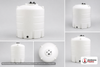 Dimensional spec drawing for Enduraplas 1550 Gallon Vertical Tank (85" L x 85" W x 80" H)