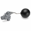 Chem-Tainer 3/4 Inch Water Tank Float Valve - PVC float valve with stainless arm and float ball - OneSource Plastics