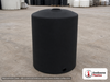 Chem-Tainer 65 Gallon Vertical Storage Tank. Polyethylene; Black; 46" H x 24" W x 24" L; fittings: 1 Outlet, 1 Manway / Lid