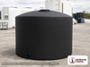 Chem-Tainer 2800 Gallon Vertical Storage Tank. Polyethylene; Black; dimensions 98.0in H x 95.0in W x 95.0in L; 520.0 lb empty; 1.5 specific gravity rating; fittings: 1 Outlet , 1 Manway / Lid; max temp 120 deg  F / 48 deg  C; 3 Year Warranty. Manufacturer part number TC9598IC-BLACK. Sold by OneSource Plastics (https://www.onesourceplastics.com).