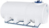 Enduraplas 1600 Gallon White Horizontal Sump Bottom Leg Tank w/ Frame
