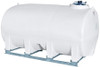 Enduraplas 2800 Gallon White Horizontal Sump Bottom Leg Tank w/ Frame