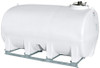 Enduraplas 3200 Gallon White Horizontal Sump Bottom Leg Tank w/ Frame
