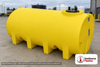 Enduraplas 1600 Gallon Yellow Horizontal Sump Bottom Leg Tank. Polyethylene; Yellow; 59" H x 71" W x 130" L; fittings: 1