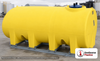 Enduraplas 2200 Gallon Yellow Horizontal Sump Bottom Leg Tank w/ Frame. Polyethylene; Yellow; dimensions 76.0in H x 71.0in W x 130.0in L; 770.0 lb empty; 1.9 specific gravity rating; fittings: 1 Manway / Lid; 10 Year Warranty with Activation. Manufacturer part number THD02200KY. Sold by OneSource Plastics (https://www.onesourceplastics.com).