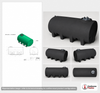 Enduraplas 1900 Gallon Black Horizontal Sump Bottom Leg Tank